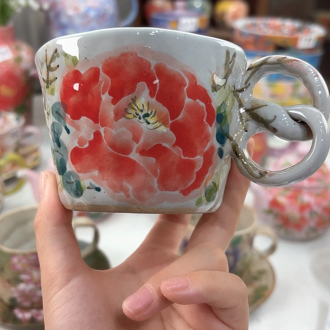 景德镇手绘高温釉下彩陶瓷茶具