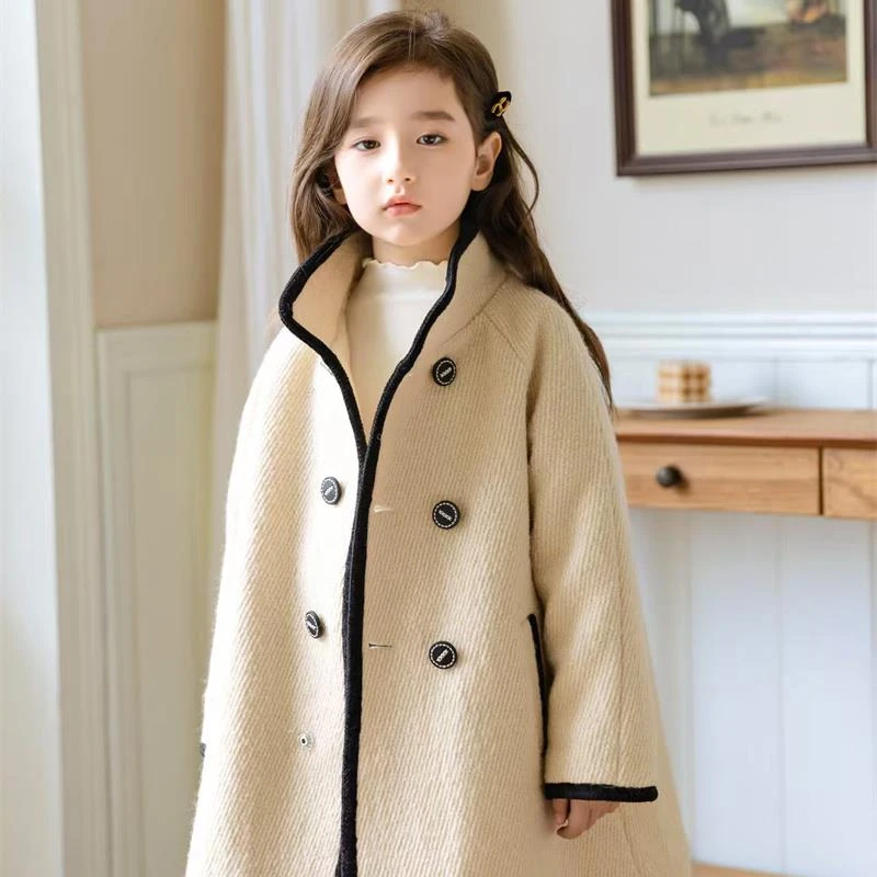 1213【胡】大童亲子时尚休闲加棉大衣外套-24668