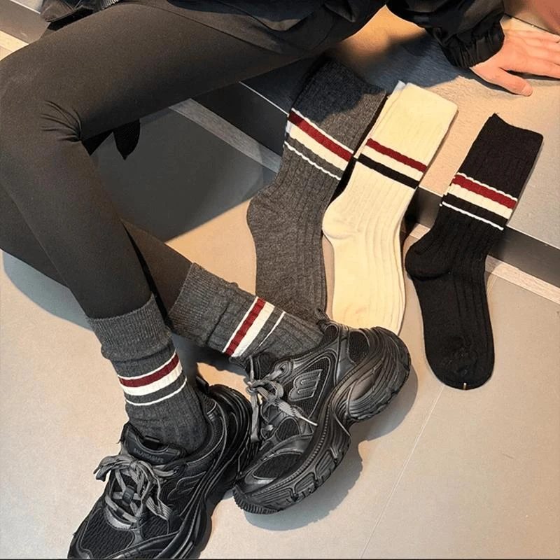 冬季保暖设计款搭鲨裤百搭高级中筒堆堆袜复合肥有机肥化肥