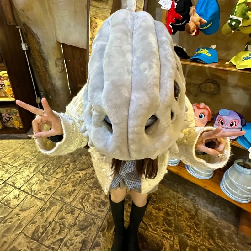鹿晗同款恐龙园恐龙骨架头套儿童成人装扮服饰道具面具头套毛绒