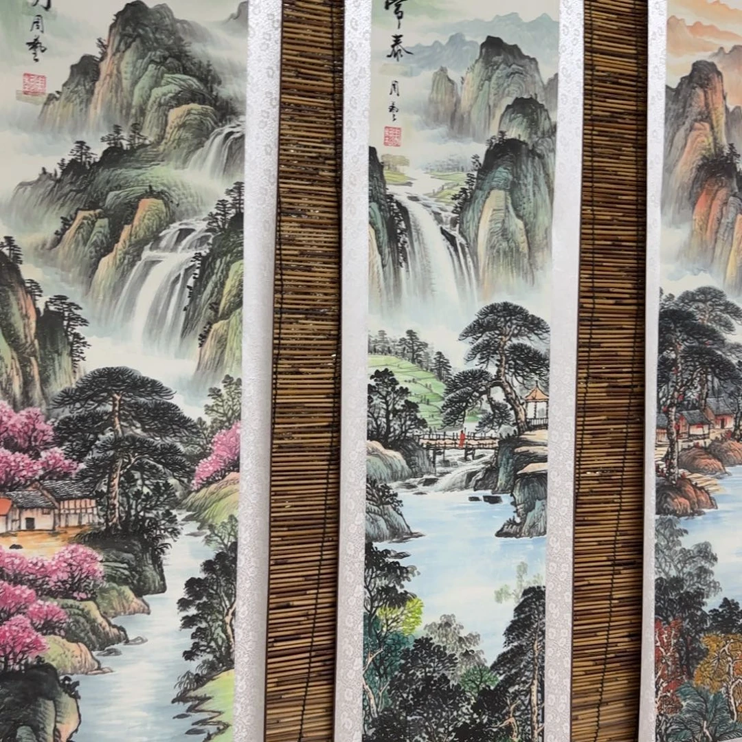 国画QB四幅一套作品！带证书！只限一单