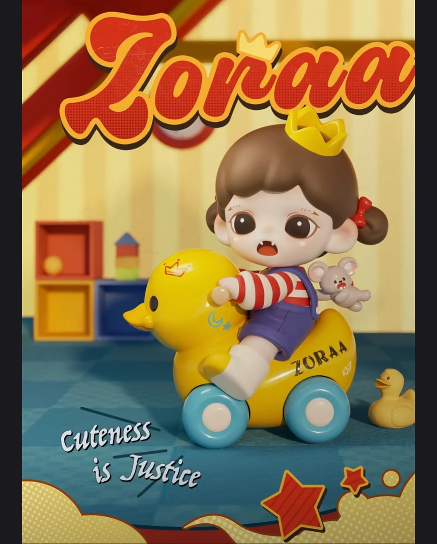 【可一拆盒】zoraa可爱即正义系列潮玩盲盒手办许愿五位