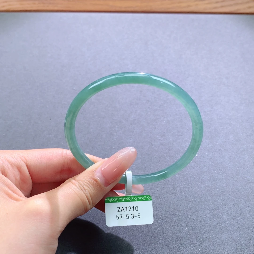 翡翠手镯未镶嵌天然翡翠叮当镯美人镯