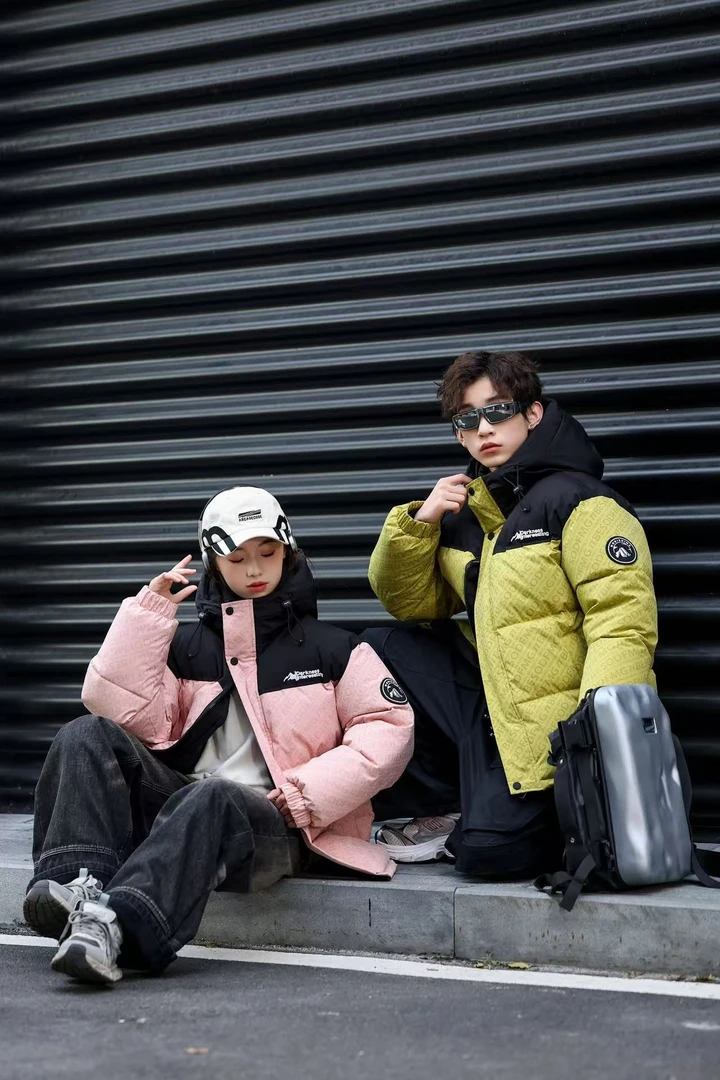 青少年加绒加厚款保暖刺绣棉服外套（309苹果绿）