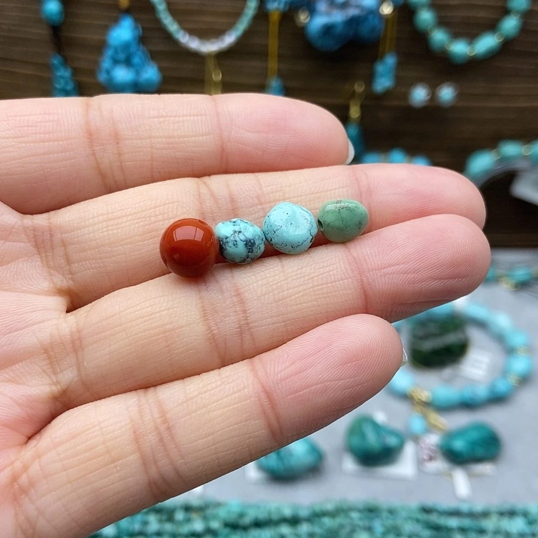 南红玛瑙未镶嵌随形豆子