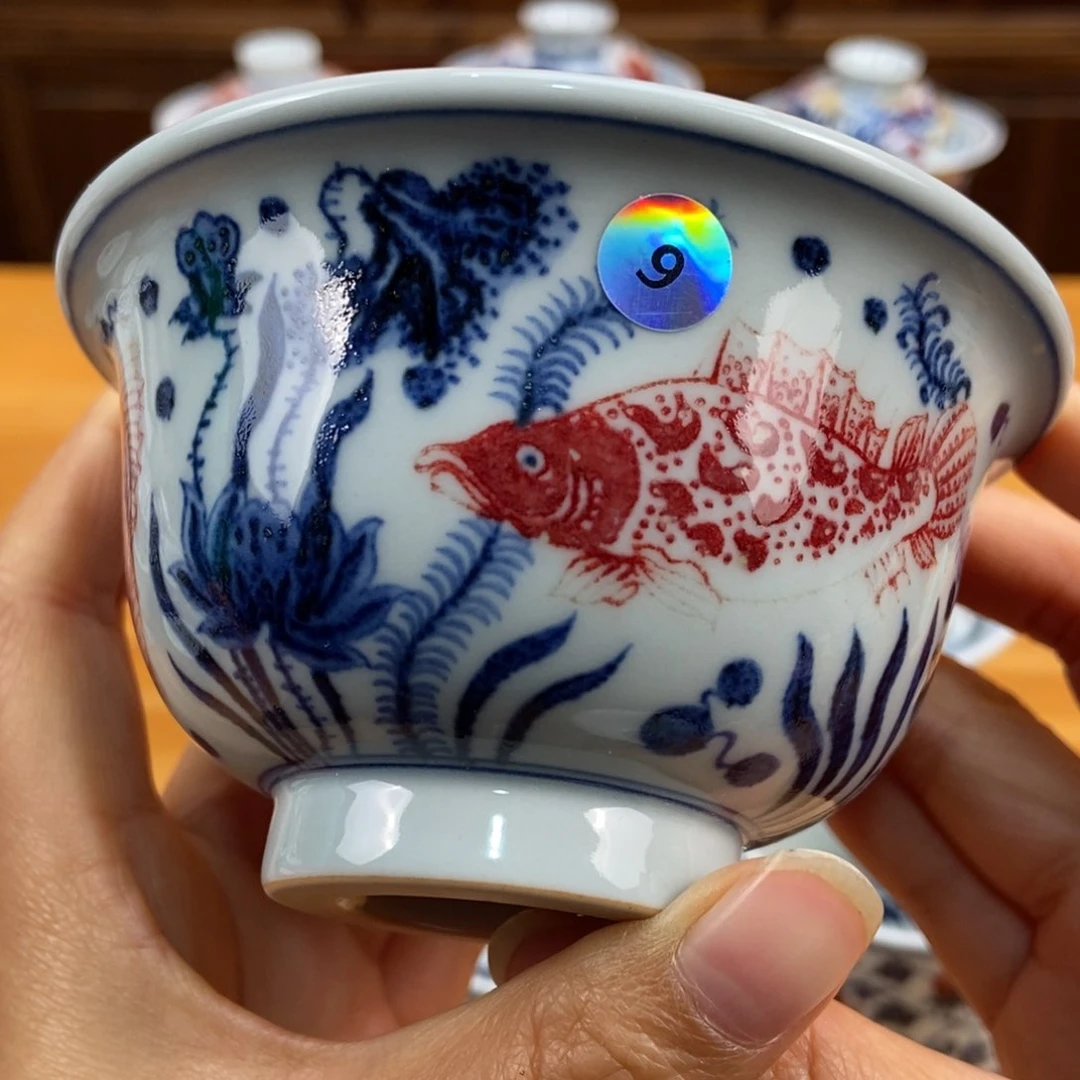 手绘现代茶具非古董