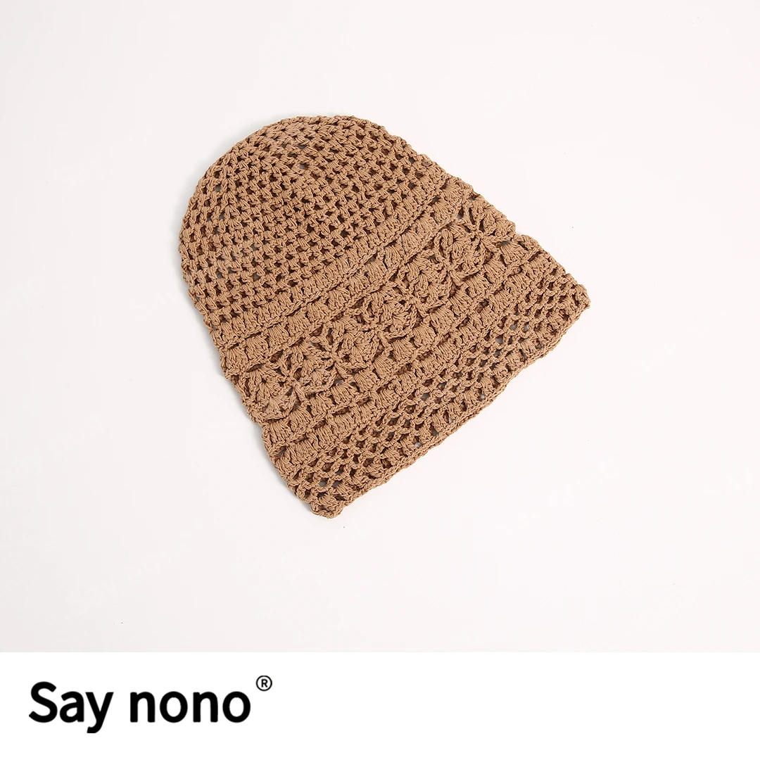 懒猫nono│Saynono 优雅甜美手工钩针帽子/XXm588