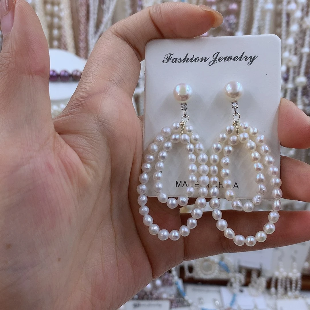 项链银S925镶嵌淡水珍珠