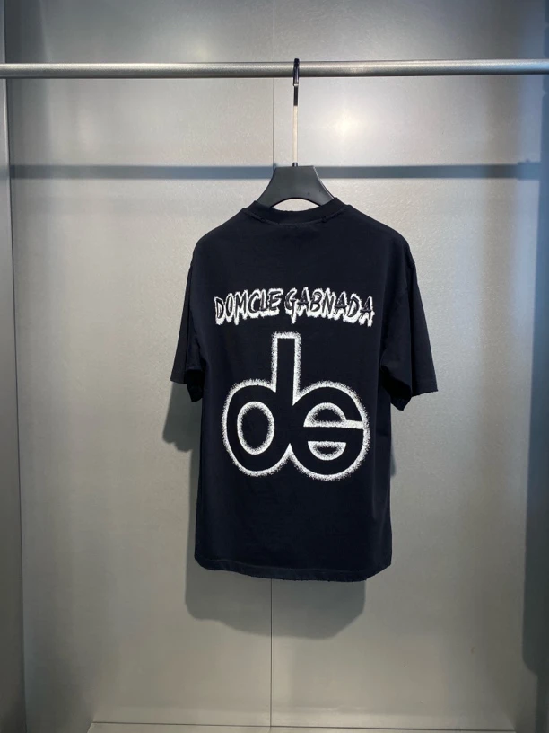 dG潮牌/2025夏季新款 品牌刺绣字母 时髦休闲短袖T恤男款