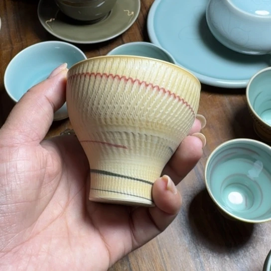 冻***刺龙泉青瓷纯手工杯