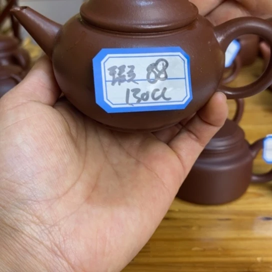 紫砂茶壶小***笔水平，微瑕