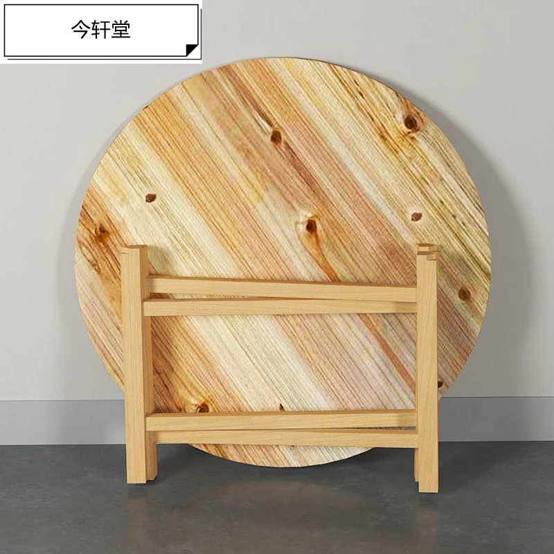 中式实木餐桌椅组合吃饭桌子圆形家用大圆桌饭店酒店烧烤碳化餐桌