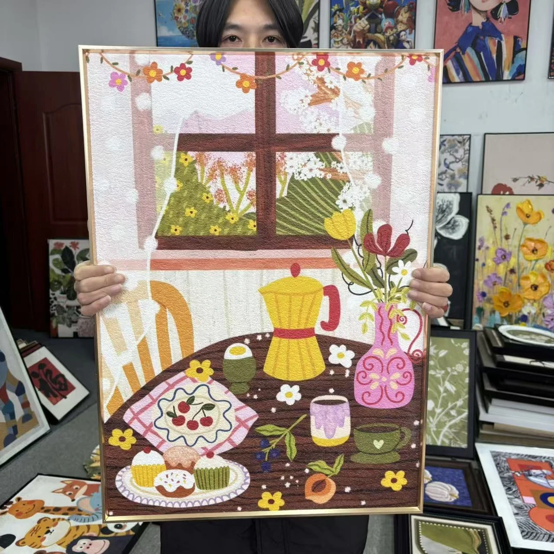 多巴胺现代卡通房卧室床头装饰画客厅壁画5070