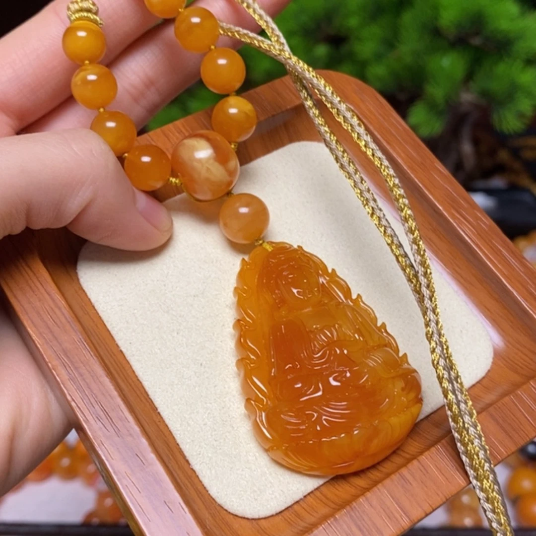 【闪购商品】蜜蜡颈饰未镶嵌项链