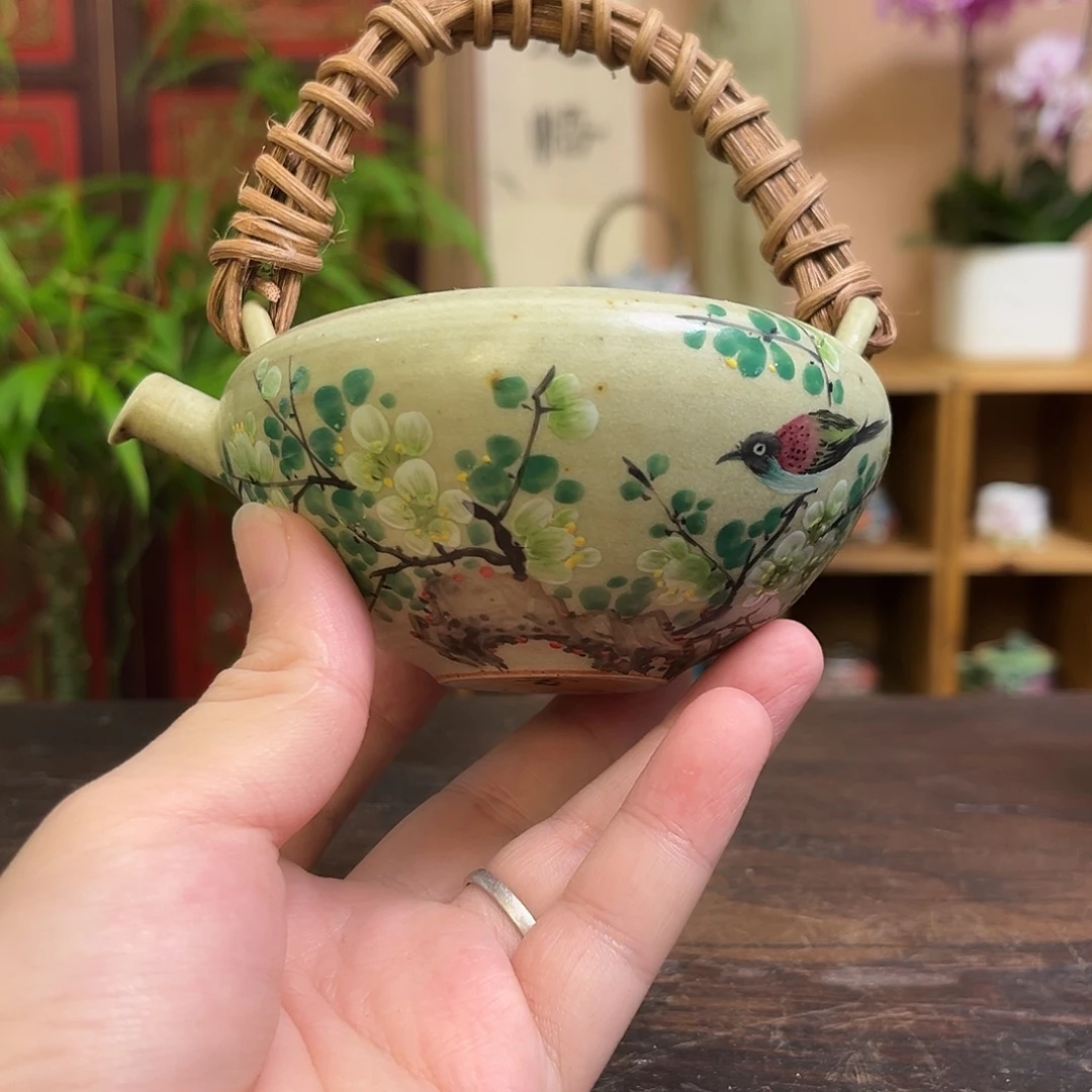 柴烧手工手绘陶瓷