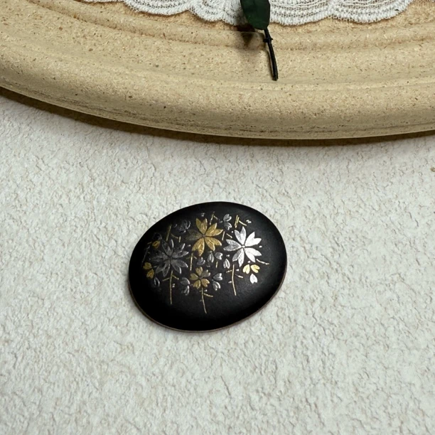 铜合金胸针 【六六中古】孤品复古胸针ad4828