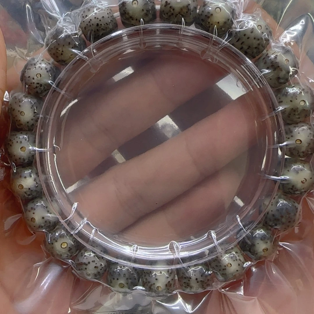 星月菩提手串120殿堂黑冰星月菩提1.0桶单圈