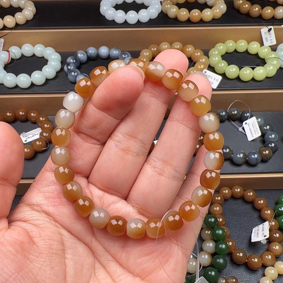 和田玉未镶嵌手链