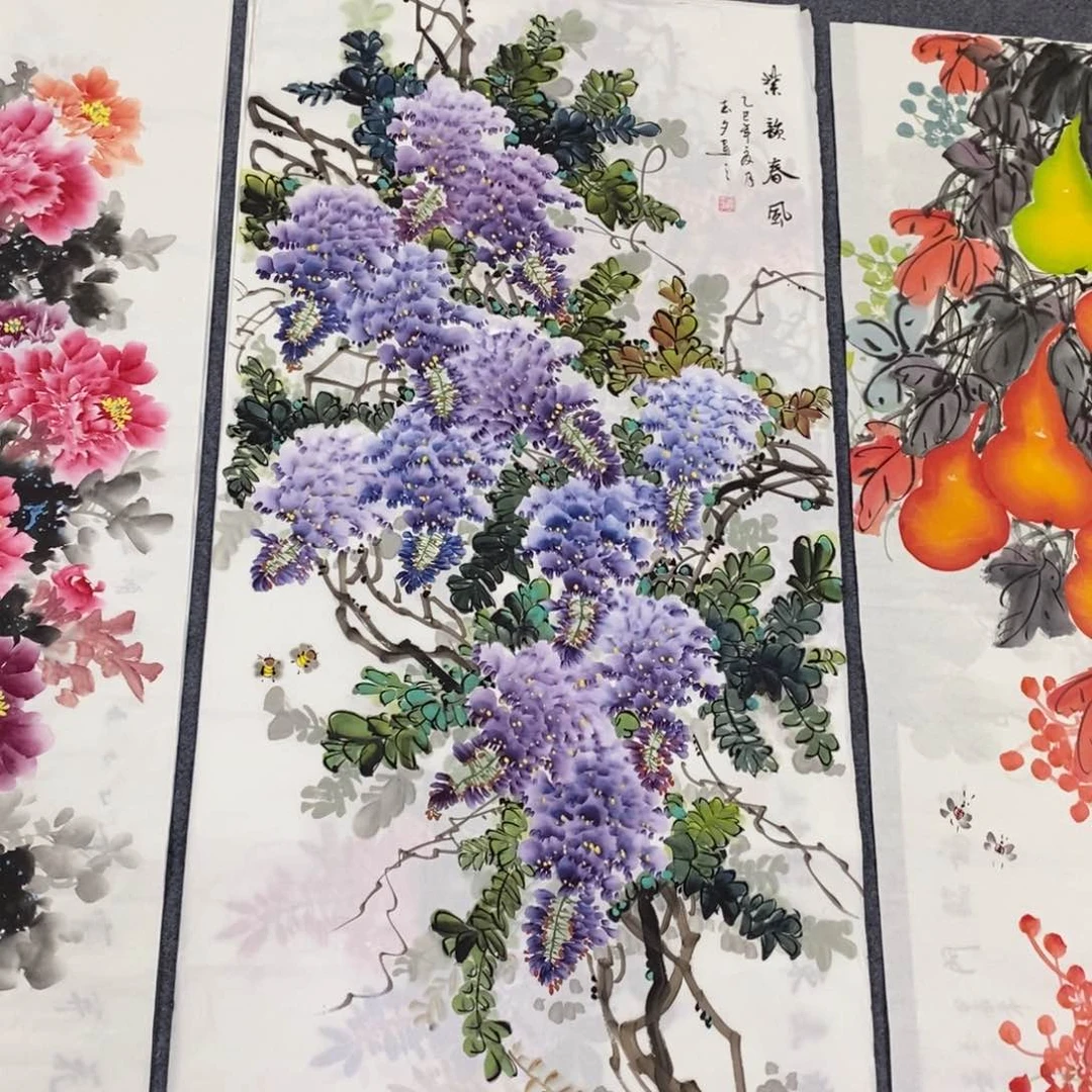 国画尺寸140✖️70四尺精品纯手绘画