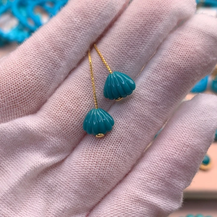 绿松石未镶嵌湖北天然原矿绿松石10