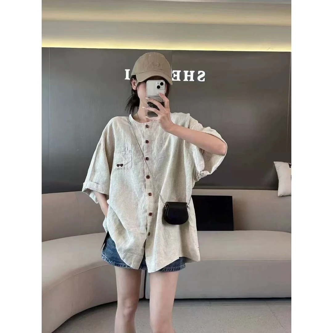 晶姐-7928欧货女装春夏季简约韩版网红春夏洋气时尚百搭衬衣