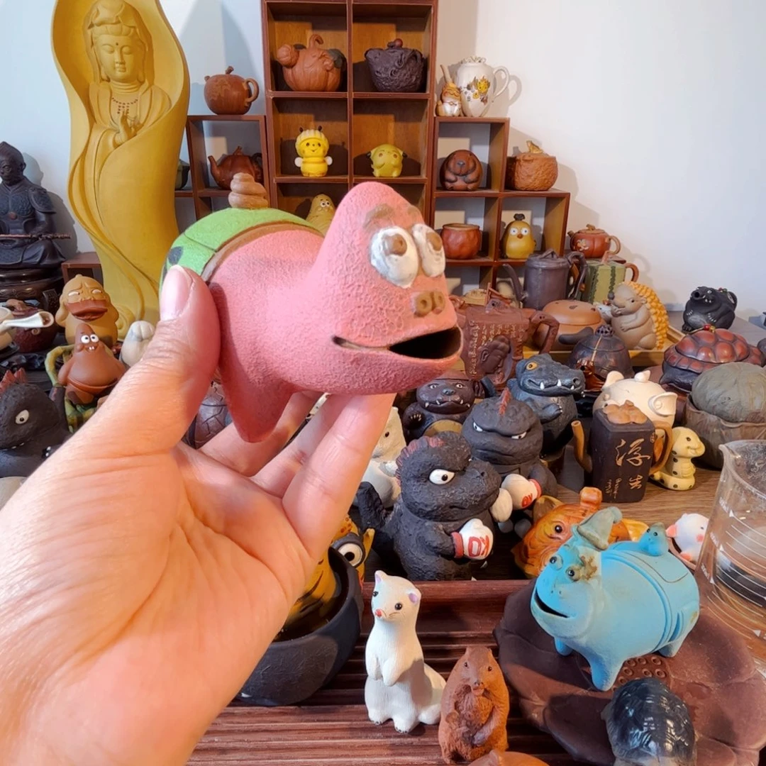 紫砂茶壶小***记纯手工制作过程非常