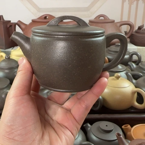 茶壶紫砂梨皮天青220cc