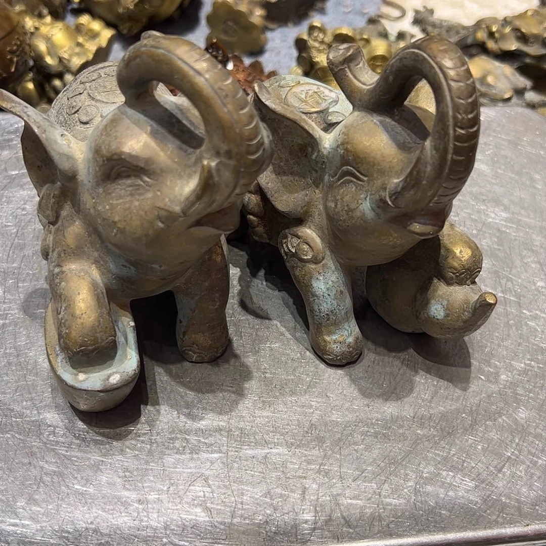 蚌****业微瑕疵黄铜摆件工艺品