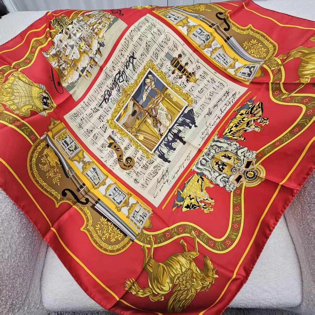 99新 Hermes/爱马仕 海囤J/爱马仕/丝巾/fm184852