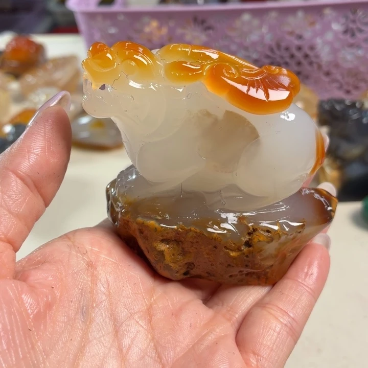 玛瑙/玉髓未镶嵌吊坠(不含链)