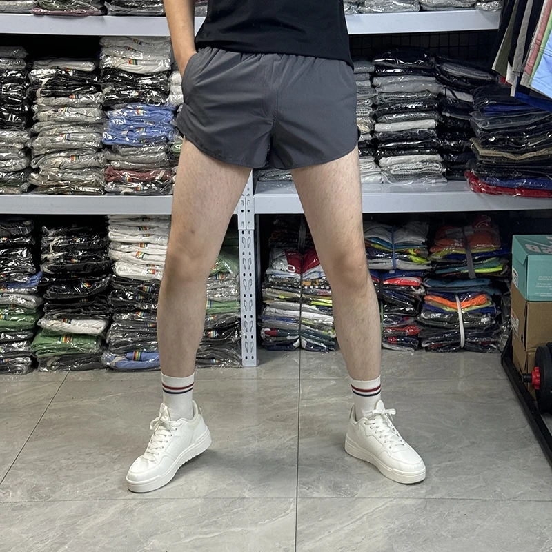 薄款速干轻薄男士裤子二分裤运动短裤男款弹力透气跑步超轻超短裤