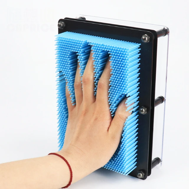 3D克隆手模百变针画立体针雕画方形塑料手印儿童节生日礼物玩具