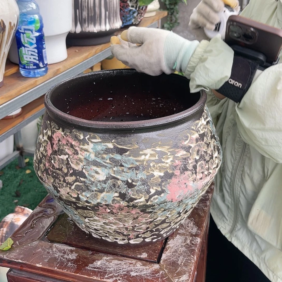 紫砂花盆王嫂花盆直播0610-a561高23口24