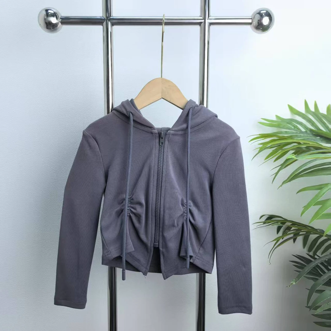 【5203F】深灰色卫衣外套B3-4