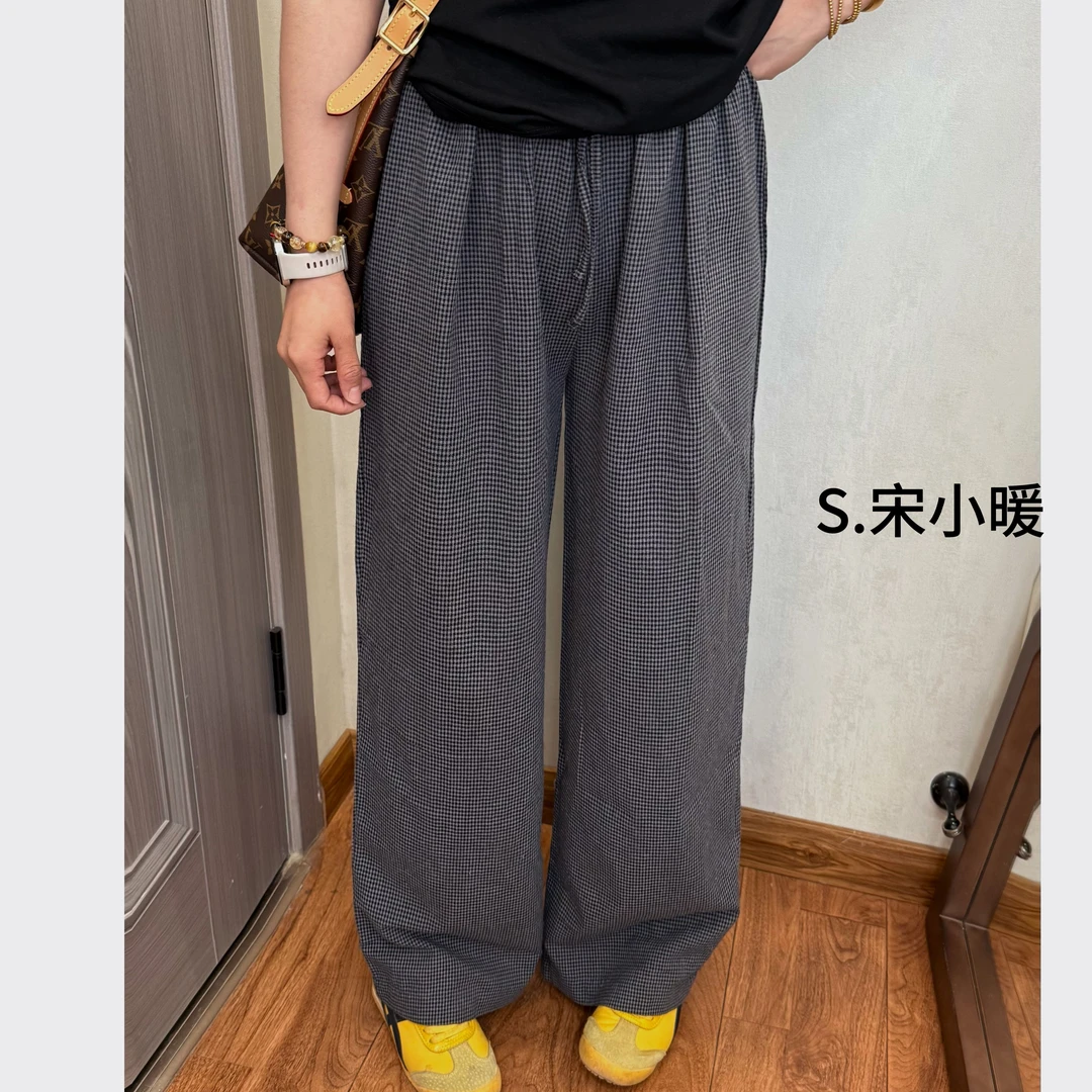 【S.宋小暖】韩系条纹阔腿裤NJ-WYF015