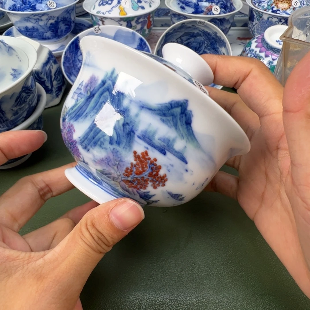 景德镇纯手工纯手绘茶具木木88