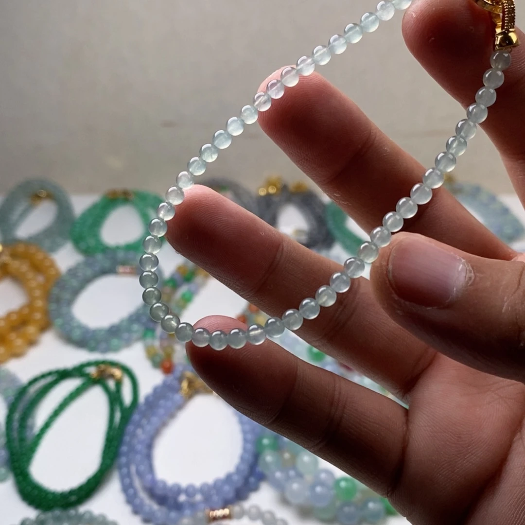 定制翡翠未镶嵌缅甸翡翠a货卡3.7