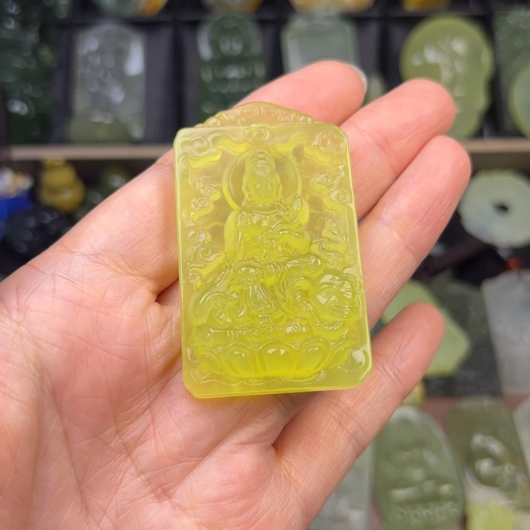 蛇纹石玉未镶嵌吊坠(不含链)