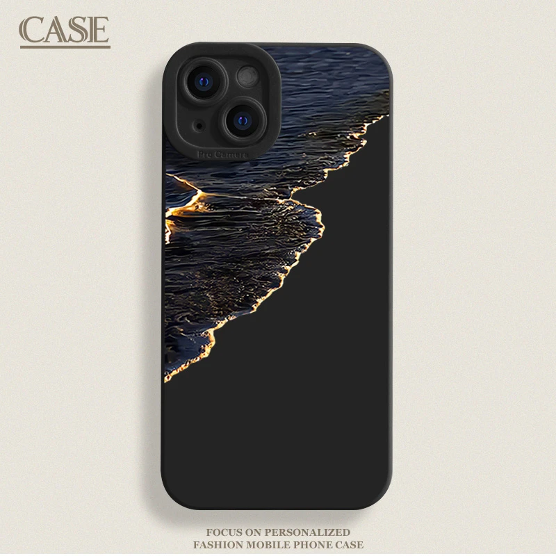 黄金海岸适用iPhone16ProMax手机壳15苹果14软13瞳影12磨砂11xsxr