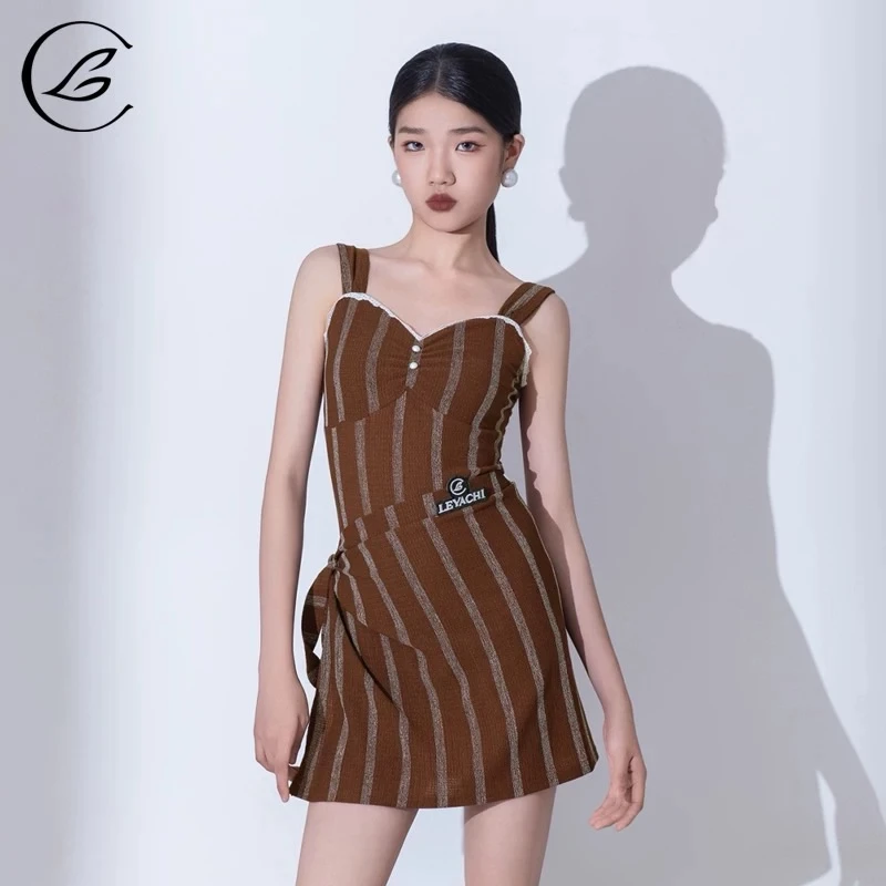 乐雅池拉丁舞服女童儿童练功服2025新款夏季绝美套装演出服表演服