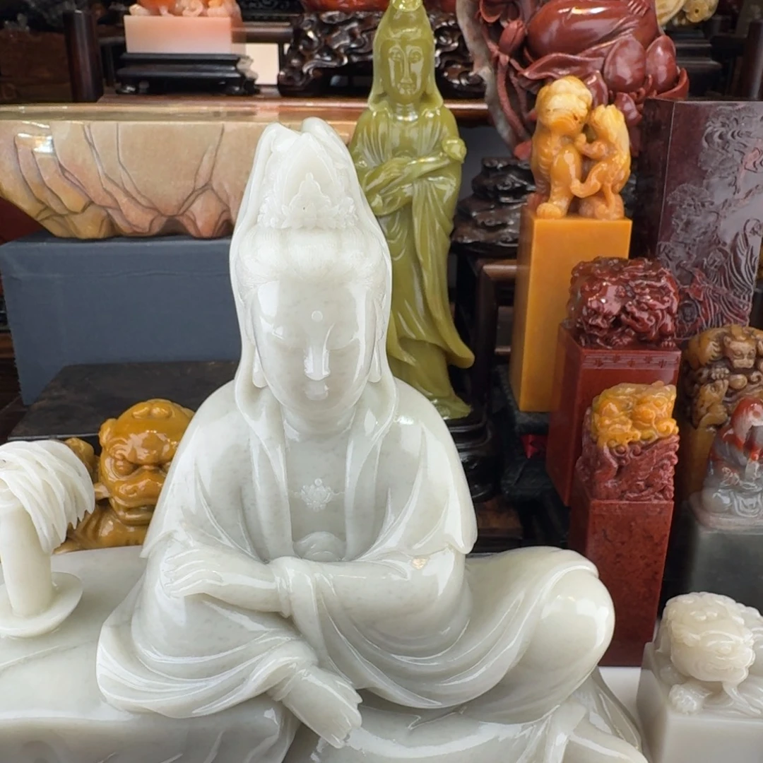 梦***奇寿山石大精品摆件