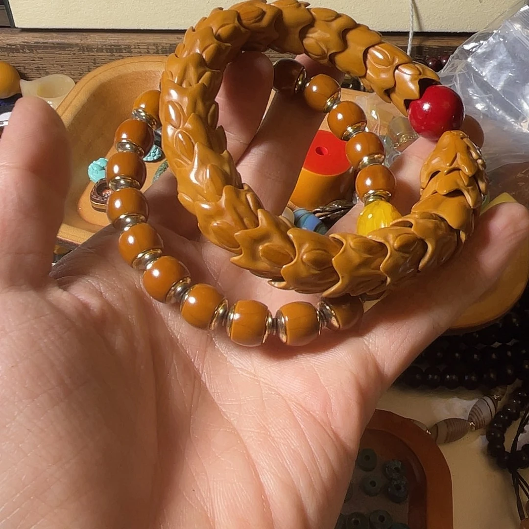 触***光吊坠白玉菩提珠子