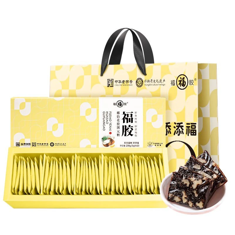 福牌新品椰奶花胶固元糕200g