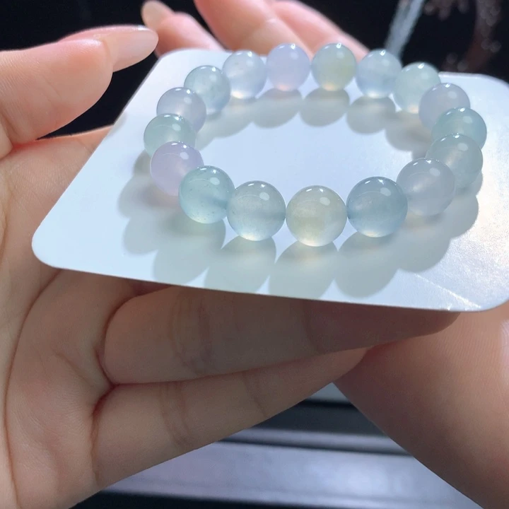 未镶嵌手链翡翠卡10山间清晨