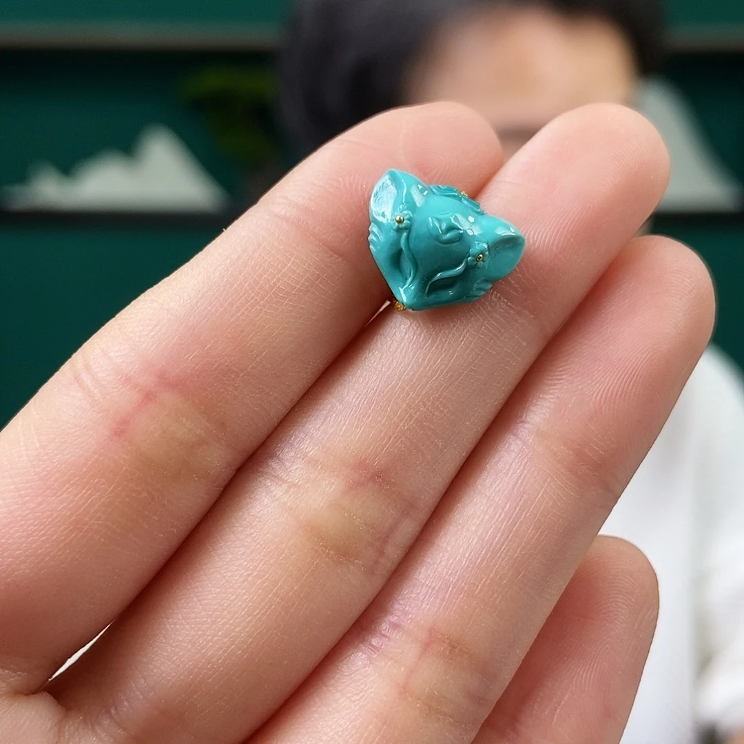 未镶嵌绿松石珠宝奇石