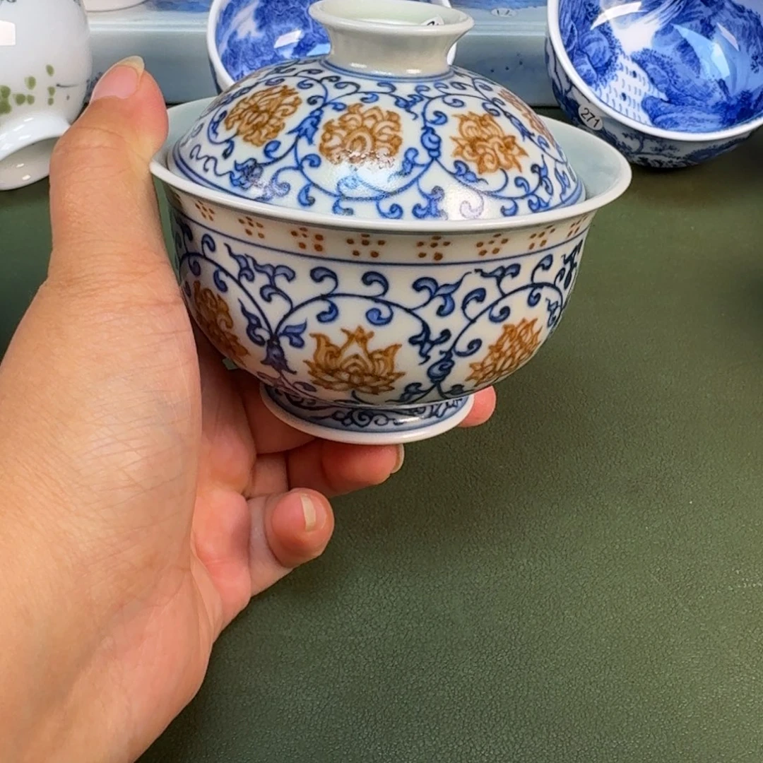 景德镇纯手绘茶具圆圆230