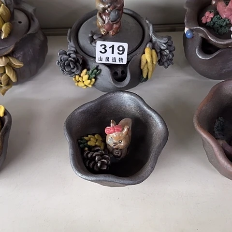 瓷片柴烧柴烧柴烧319一套