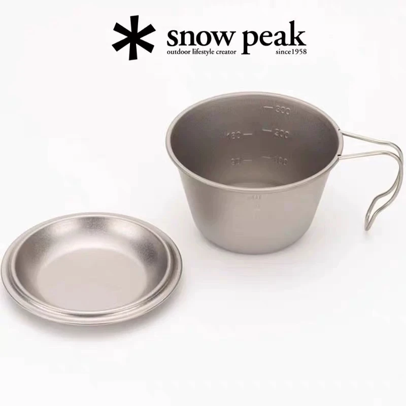 snowpeak雪峰E-314餐具钛合金登山野营户外雪拉碗