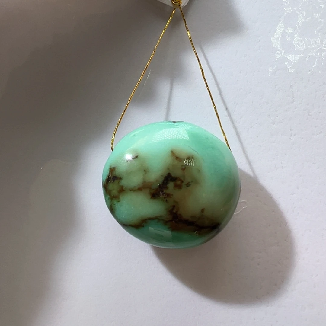 绿松石未镶嵌挂件23*21*13mm