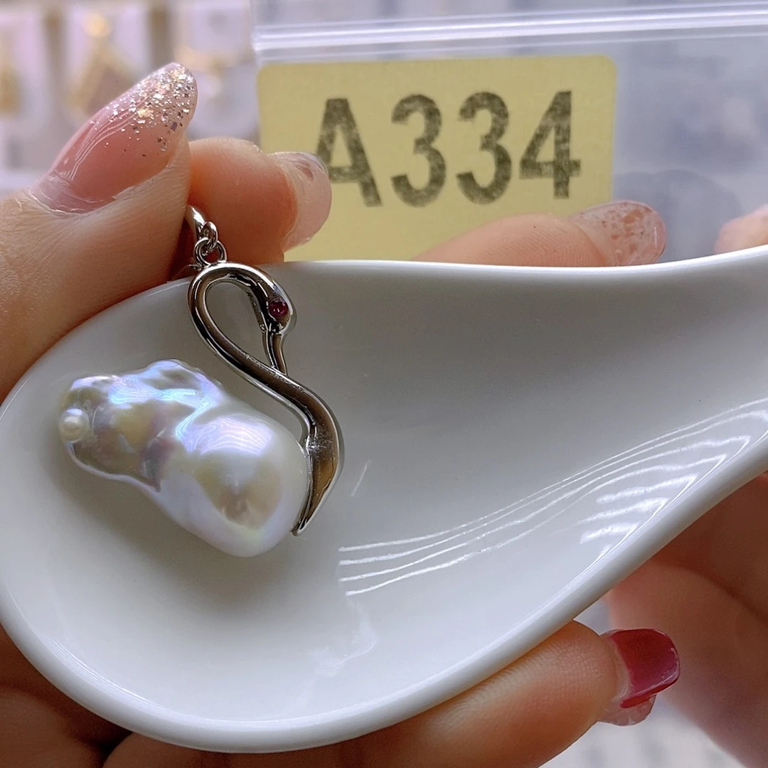 淡水珍珠颈饰银S925镶嵌